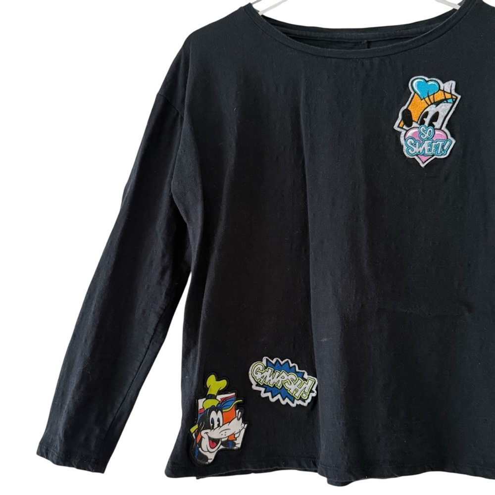 Disney Parks Long Sleeve Tee with Character Patches Size Small